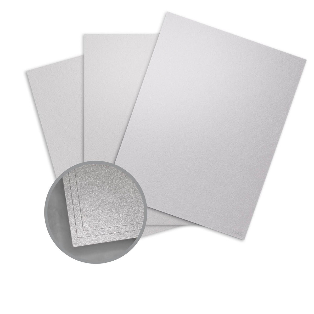Silver Ore Metallic Card Stock 8 1/2 x 11 in 98 lb 200 per Package U732878