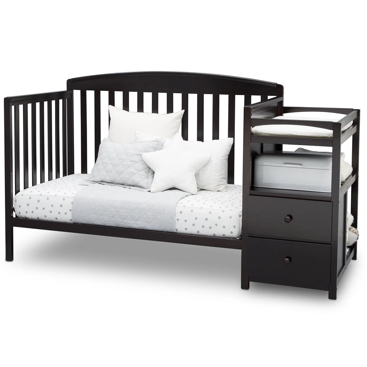 4-in-1 Baby Crib & Changer, White L14578