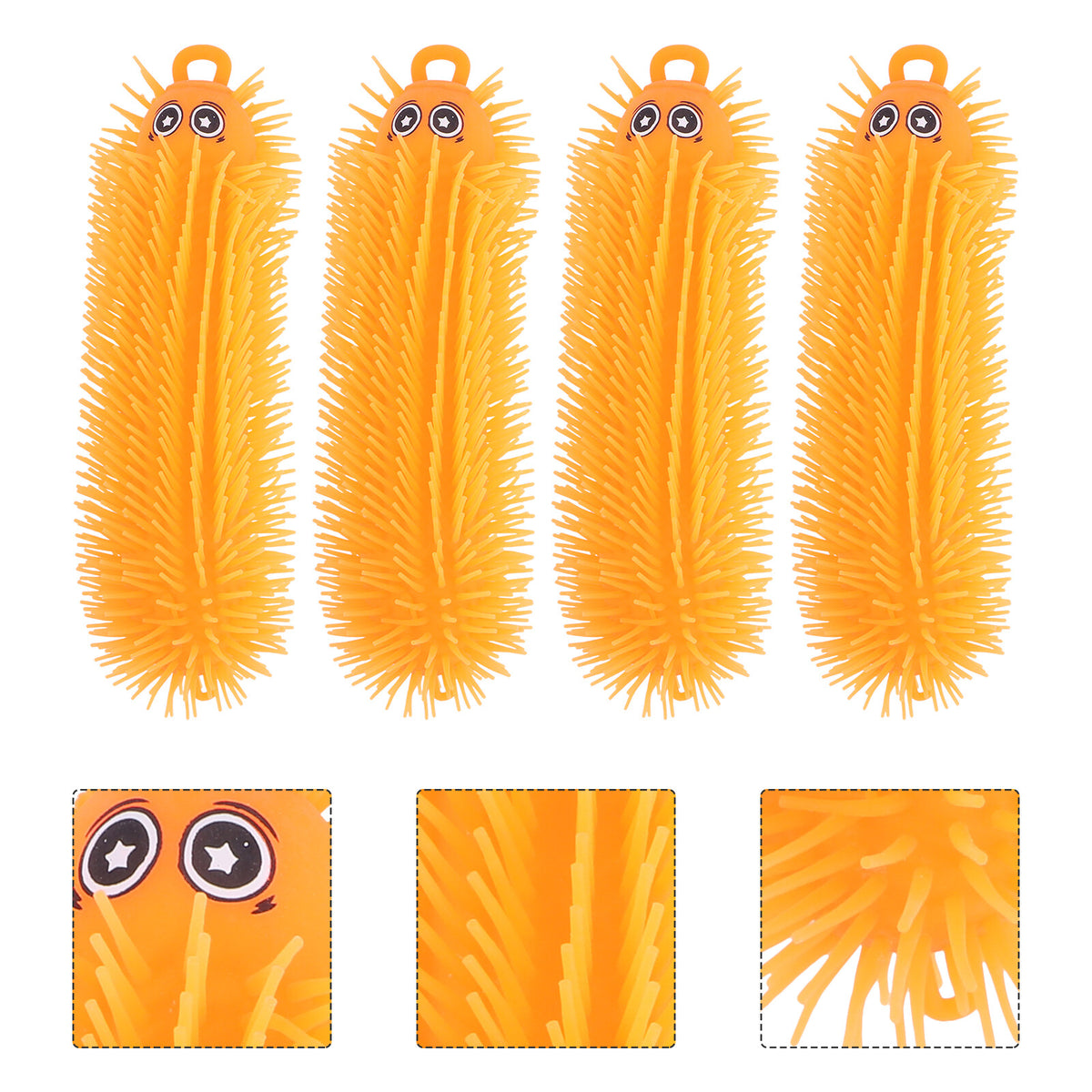 Toys Puffer Ball Caterpillar Sensory Flashing Inflatable Rubber Z539784