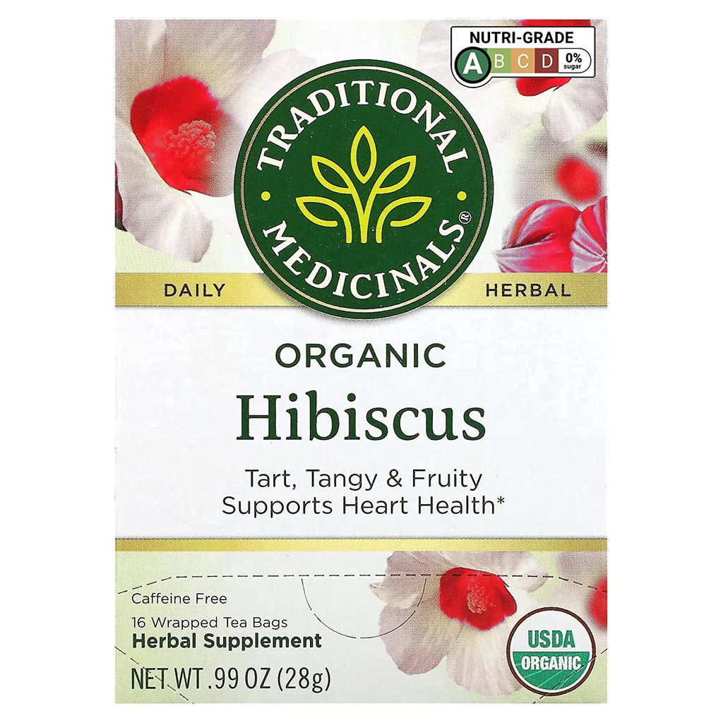 Organic Hibiscus Herbal Tea 16 Tea Bags Pack of 3 P1410