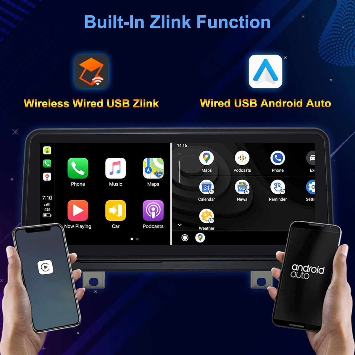 Android 10 Car Stereo Multimedia Player for BMW 3/4 M3 M4 2012-2016 T771