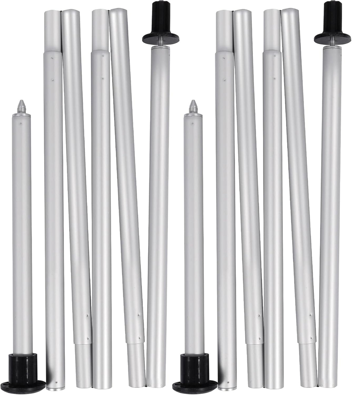 Adjustable Aluminum Tarp Poles Set of 2 S8453