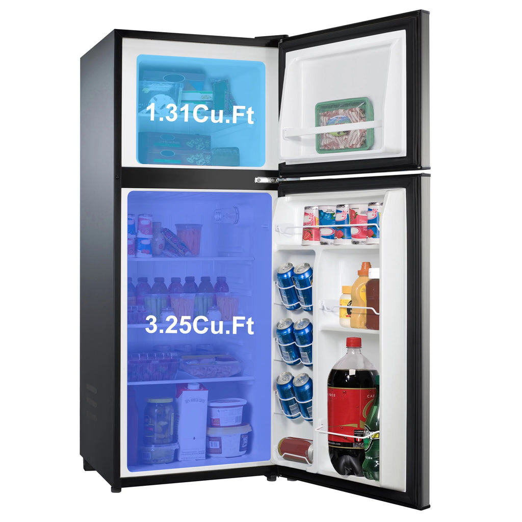 4.6 Cu ft Two Door Mini Fridge with Freezer G3957