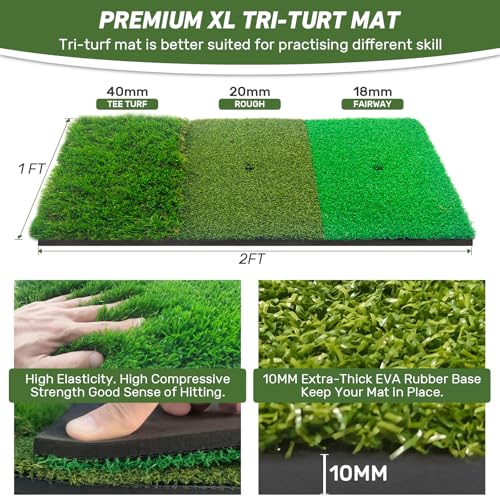 Golf Net with Practice Mat 10x7FT R406690