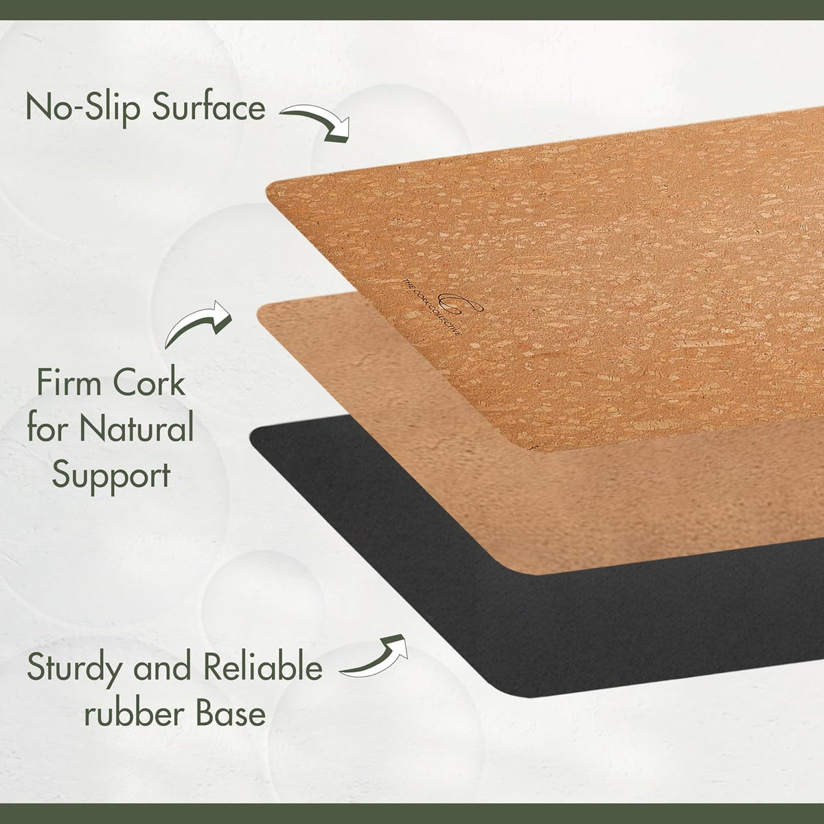 4MM 72” x 26” Cork Yoga Mat Y8425