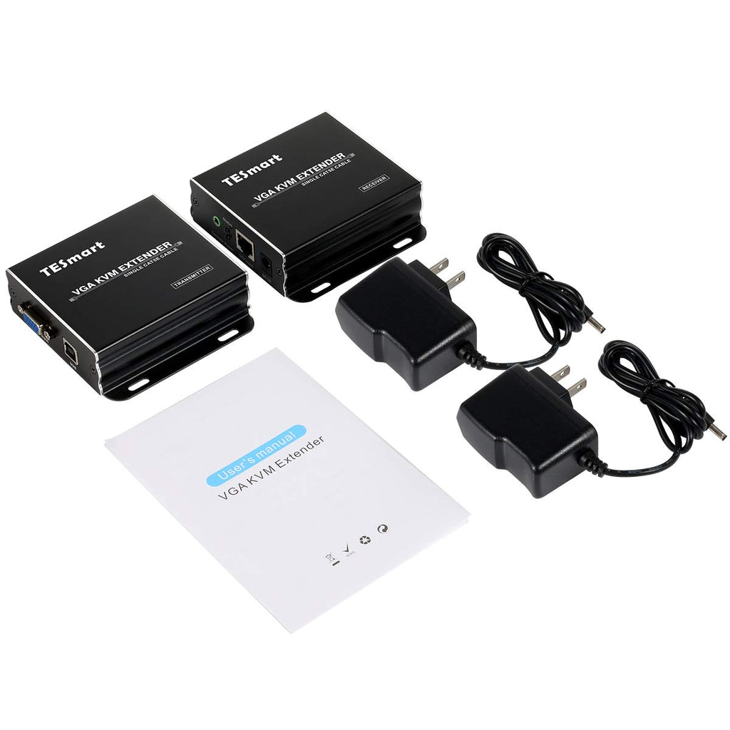 1080P 60Hz USB VGA KVM Extender Over Cat5e Cat6 Ethernet Cable R197
