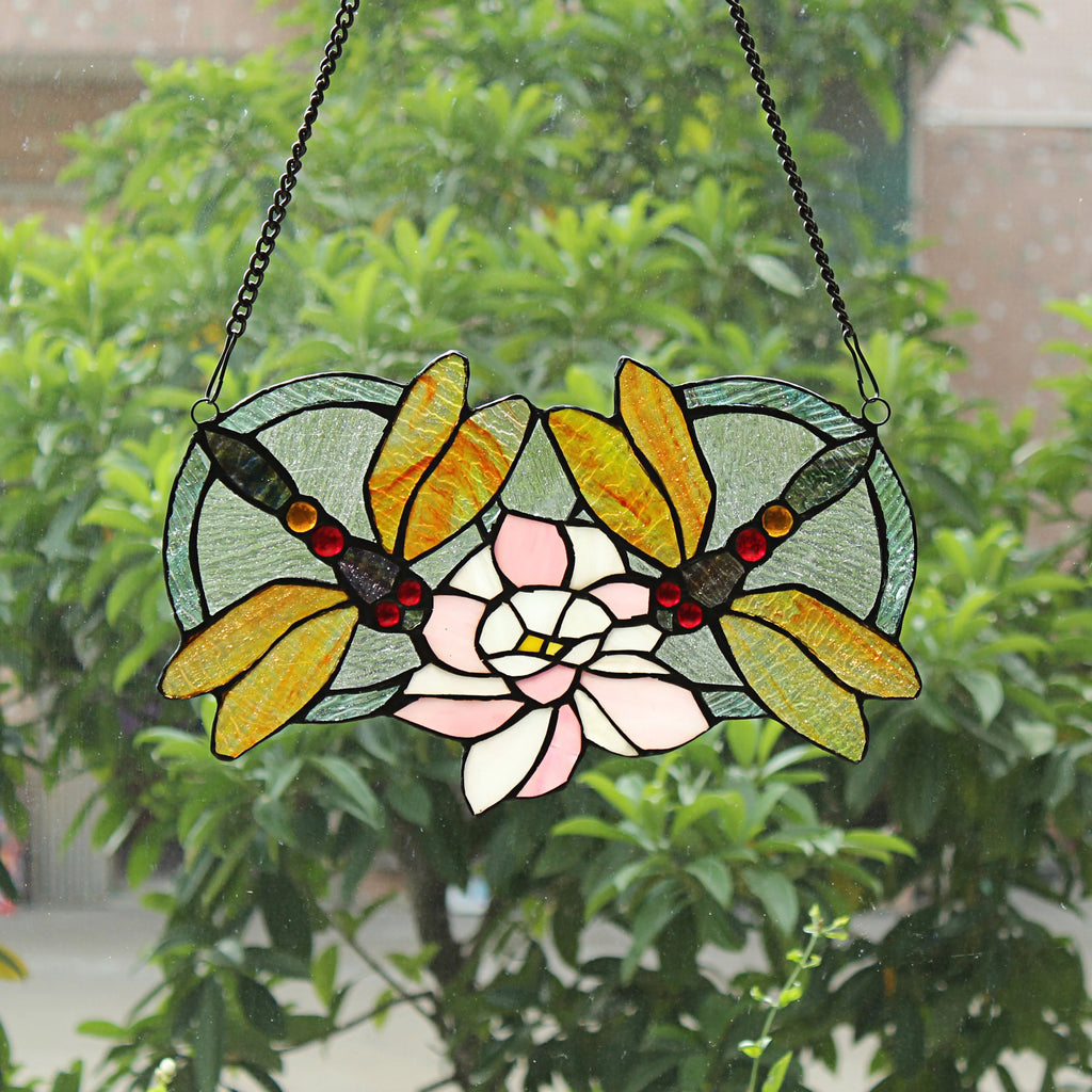 Tiffany-Glass Window Panel 13x22 B63642