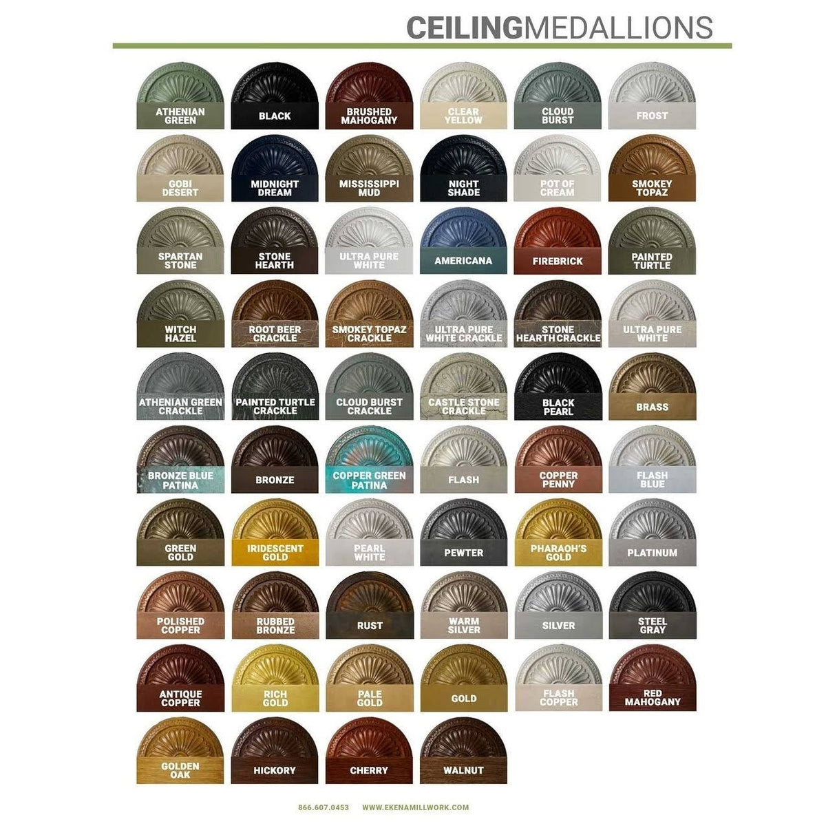 18x22OD x 3 5/8x22ID x 1 1/8x22P Ceiling Medallion P60398