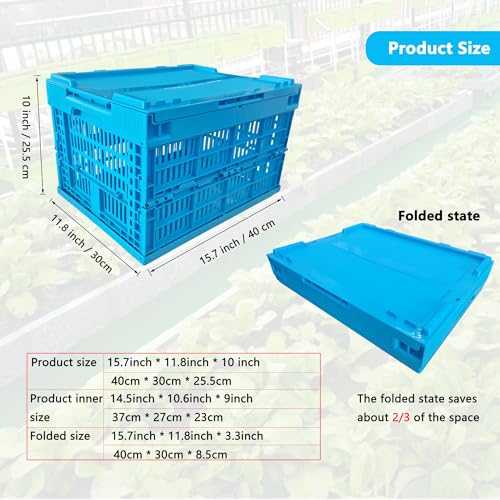 6 Gallon Foldable Compost Bin with Holes and Lids L170432