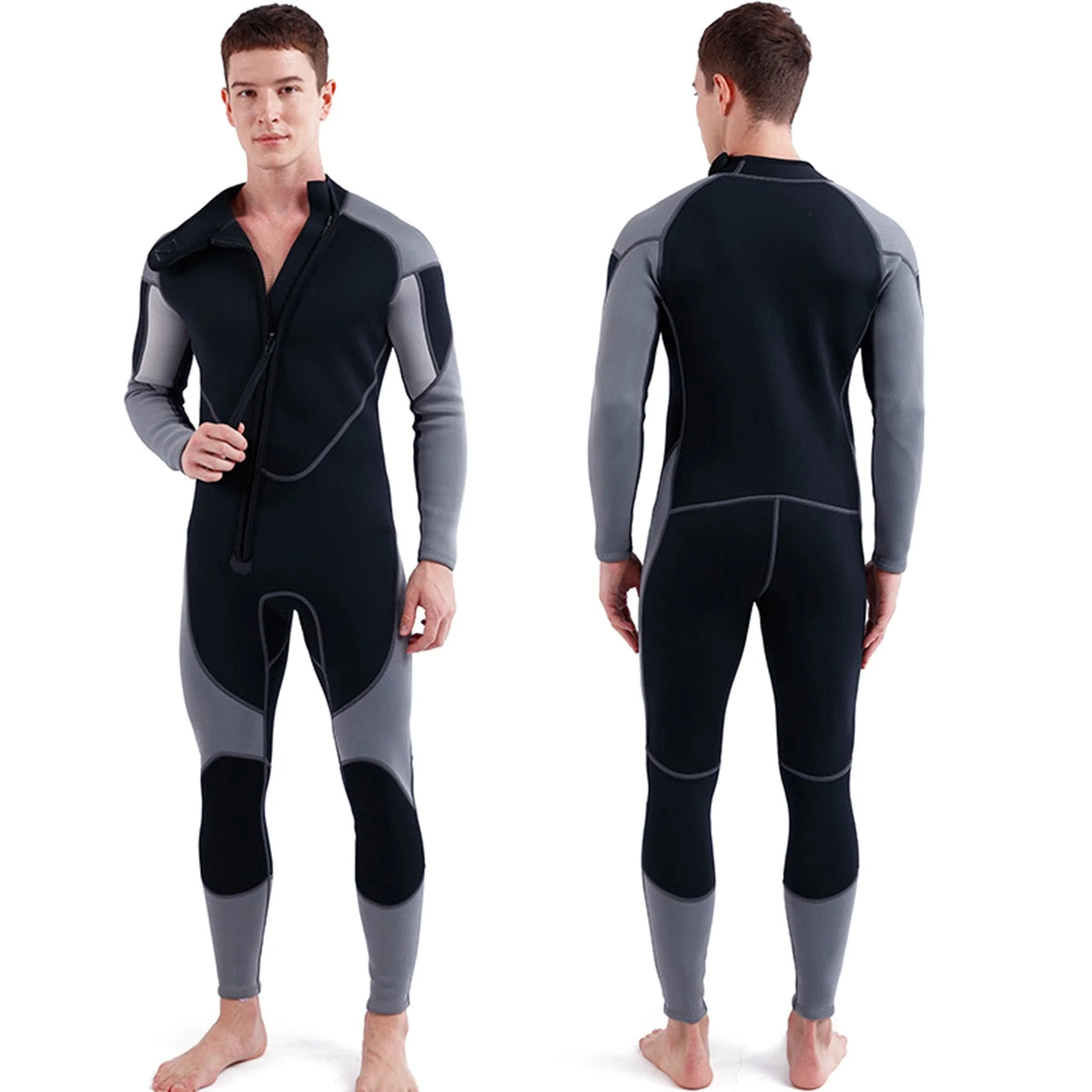 3mm Neoprene Front Zip Full Body Diving Wetsuit C295