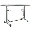 Stainless Steel Adjustable Height Work Table with Locking Casters J8534