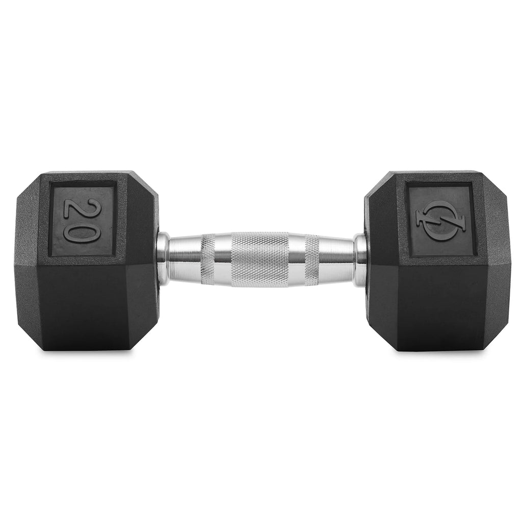 45 lb Rubber Coated Hex Dumbbell Pair B84629