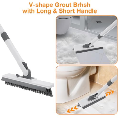 4 in 1 Long Handle Shower Scrubber Brush H6571