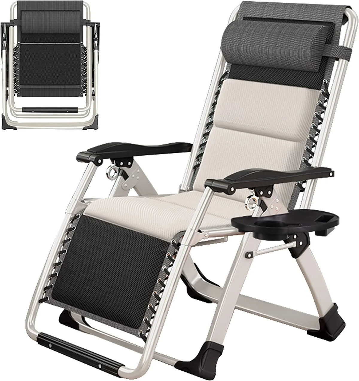 Folding Zero Gravity Reclining Lounge Chair J6282