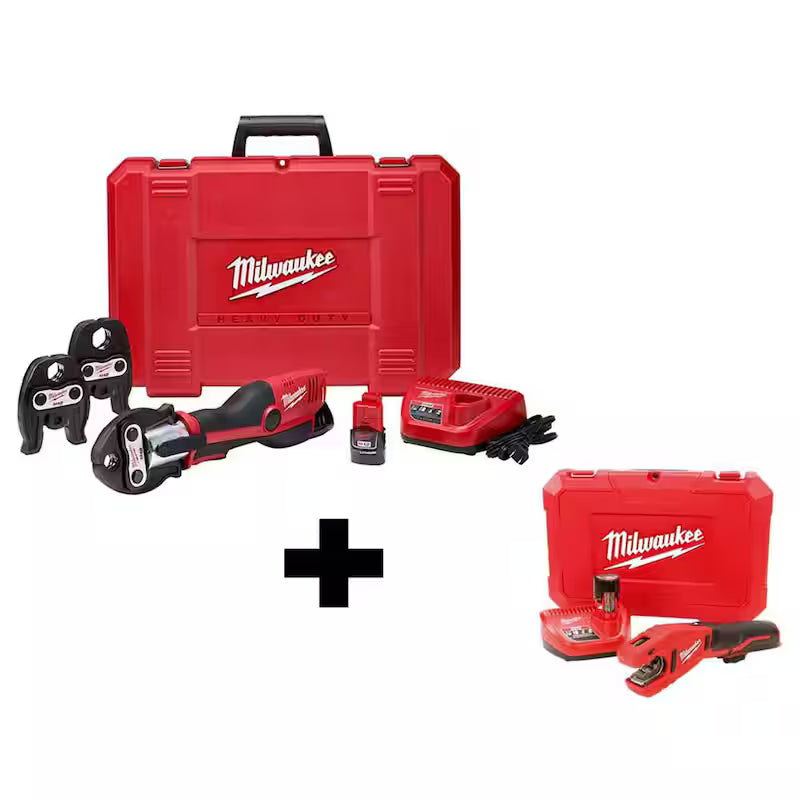 12-Volt Cordless Press Tool Kit with 3 Jaws L653