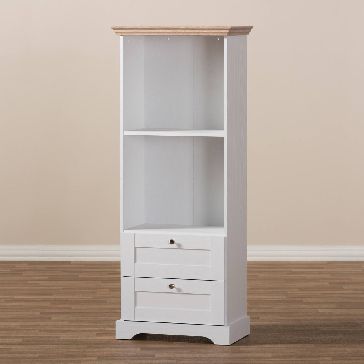 Oak White Two Tone Bookcase N1548