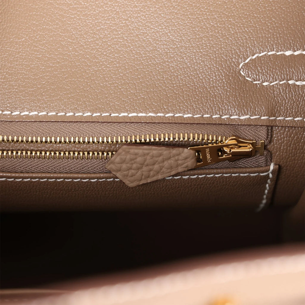 Birkin 25 Etoupe Togo Gold Hardware S7664