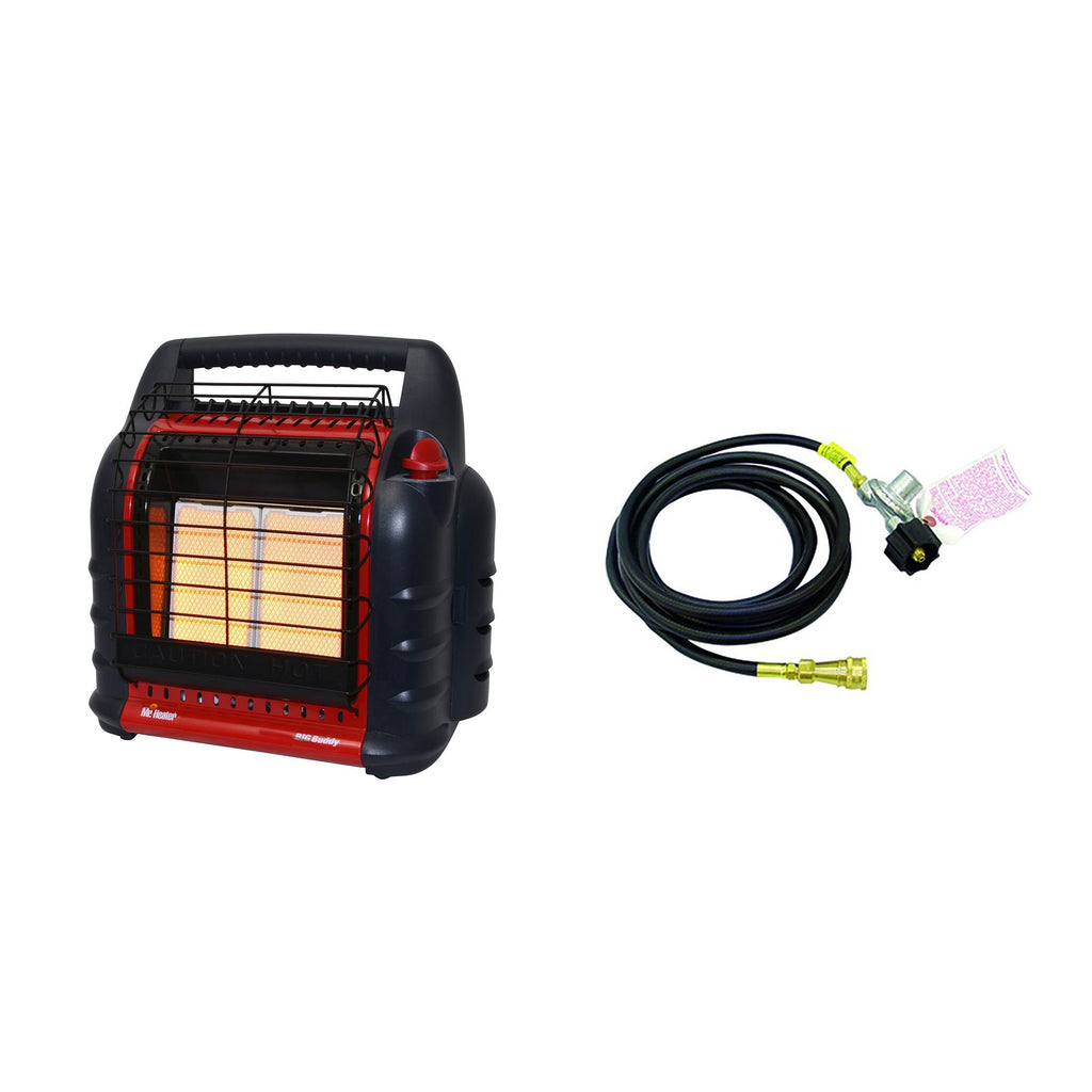 Portable Propane Heater and Adapter Hose with Regulator G43397