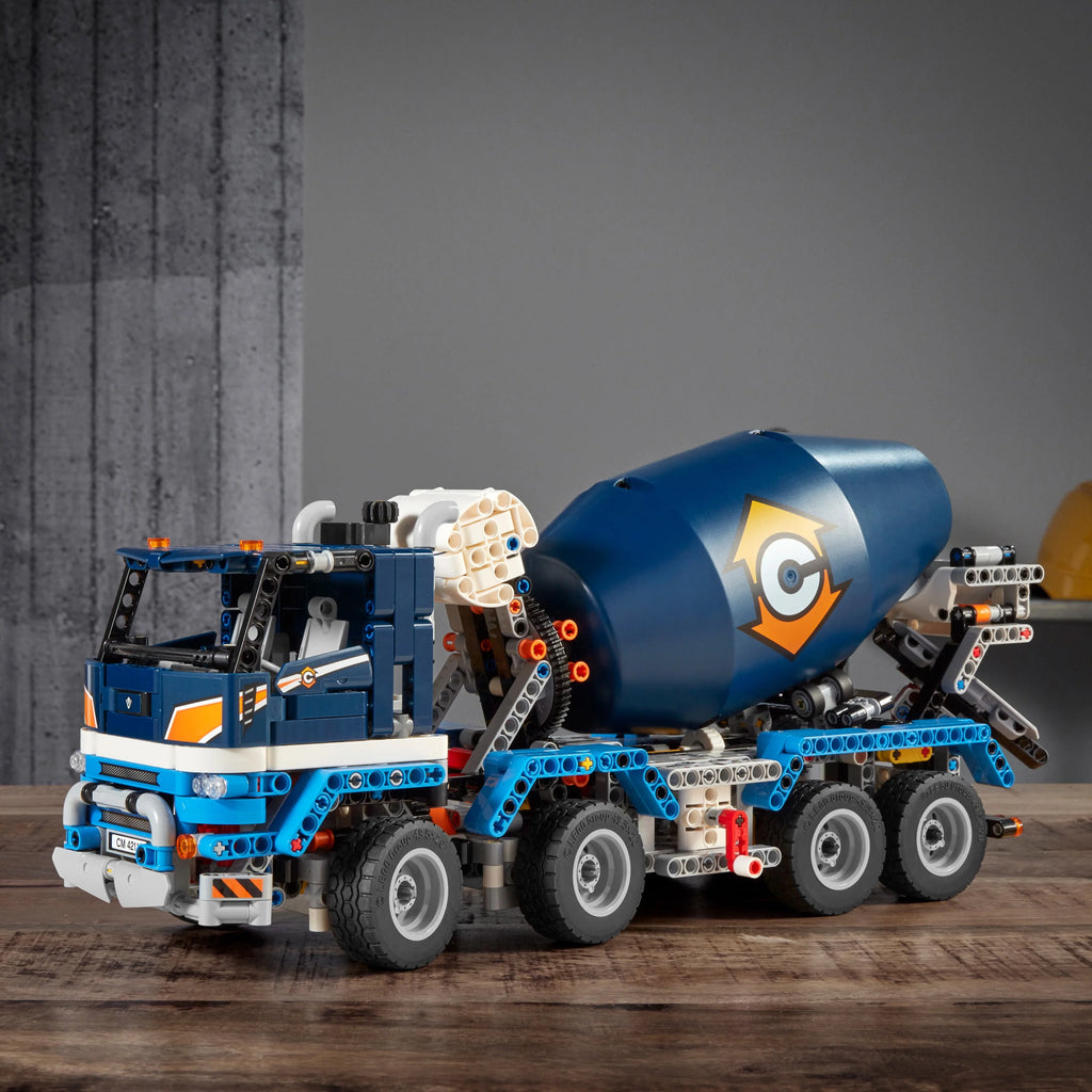 Concrete Mixer Truck Building Set Q9006