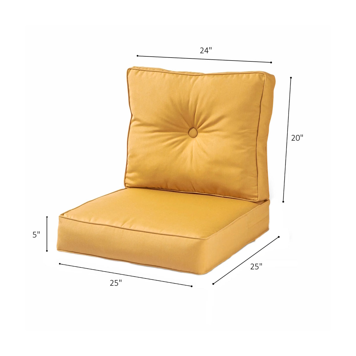 Wheat Outdoor 2-Piece Deep Seat Cushion Set P91783