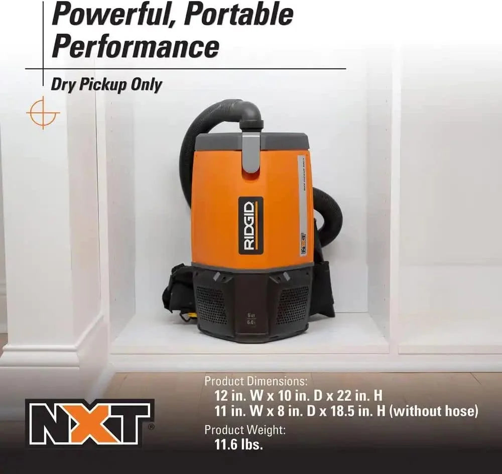 6 Qt. Backpack Vacuum Cleaner with Filters L61320