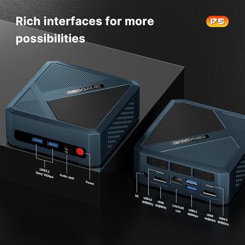 Mini PC Ryzen 5 3550H 16GB RAM 512GB NVMe SSD Triple Display USB-C Dual HDMI Gigabit Ethernet Q414083