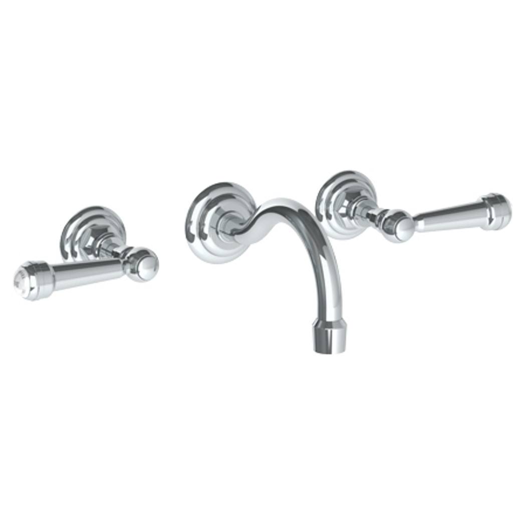 Oil Rubbed Bronze Wall Mounted 3 Hole Lavatory Set with Spout U255