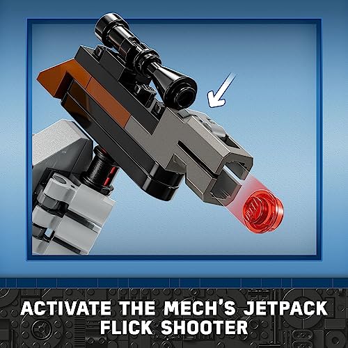 LEGO Star Wars Boba Fett Mech Buildable Action Figure with Shield, Stud Blaster and Jetpack B7226