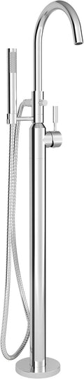 One-Handle Freestanding Tub Faucet with Handheld Shower, Polished Chrome W17979