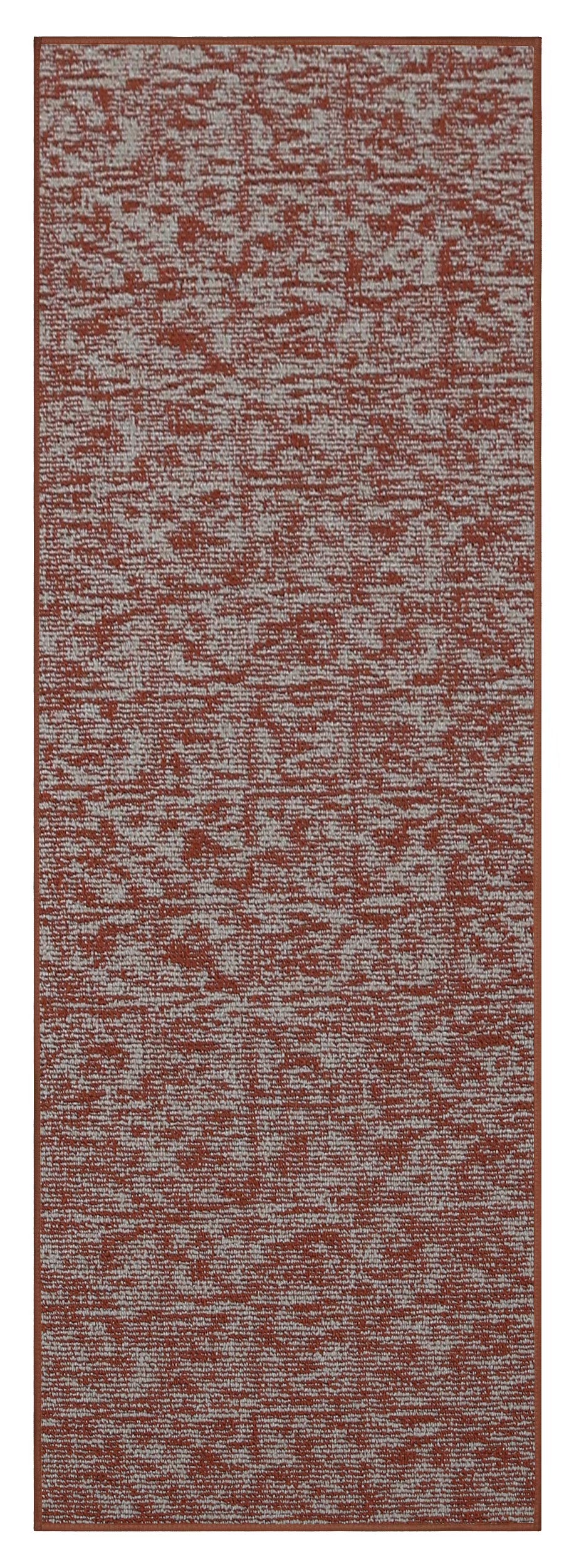 Rust Distressed 5 ft. x 10 ft. Floor Rug B592