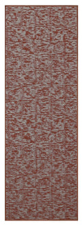 Rust Distressed 5 ft. x 10 ft. Floor Rug B592