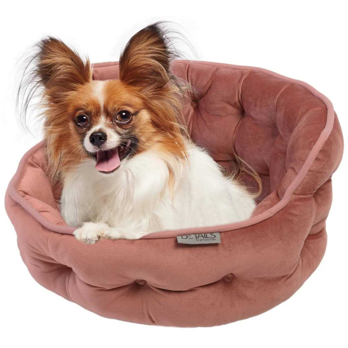 Ultra Plush Tufted Velvet Round Cuddler Pet Bed G2638