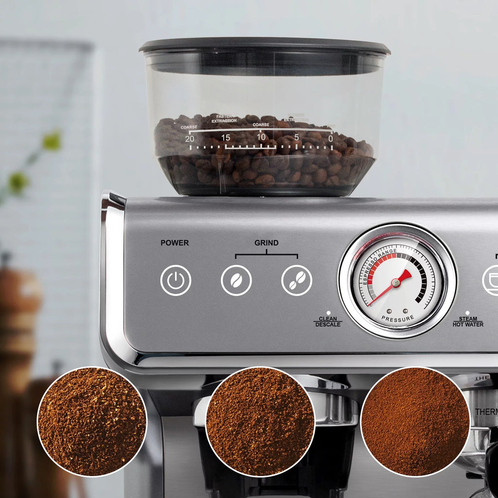 Silver Semi-Automatic Espresso Machine X452