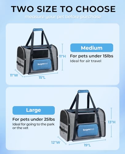 Cat Carrier with Wheels, Airline Approved Pet Carrier for Cats Dogs 15 lbs with Telescopic Handle, Small Dog Carrier with Wheels Removable, Soft Rolling Cat Carrier with Large Pocket T948