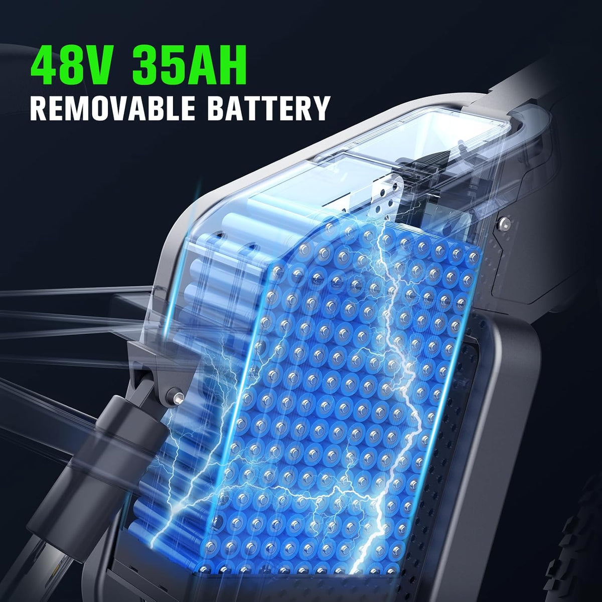 2000W 35AH Removable Battery 20" Mountain Electric Bike K355378
