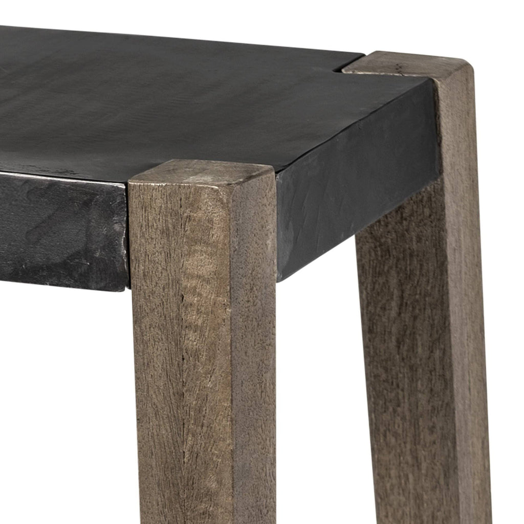 Brown Wood Stool U9909