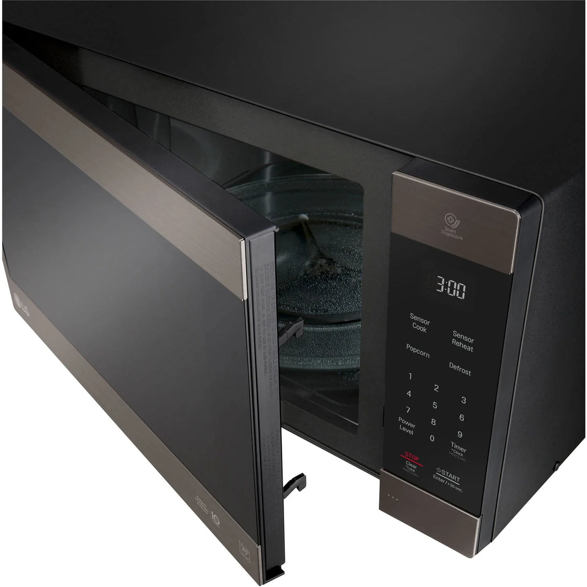 Black Stainless Steel Countertop Microwave V27307