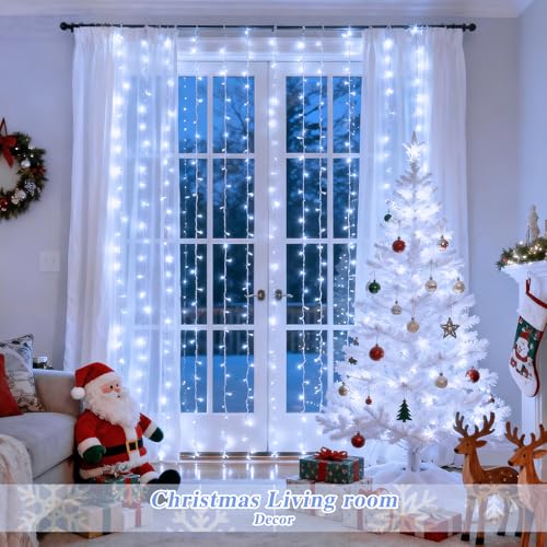 200 LED Warm White Christmas Curtain Lights U89666