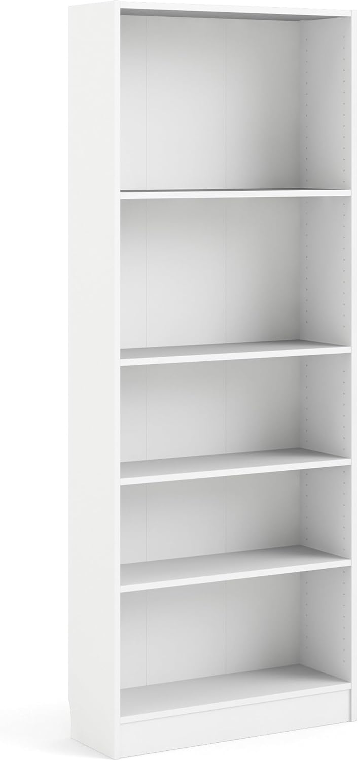 White 5 Shelf Bookcase N274477