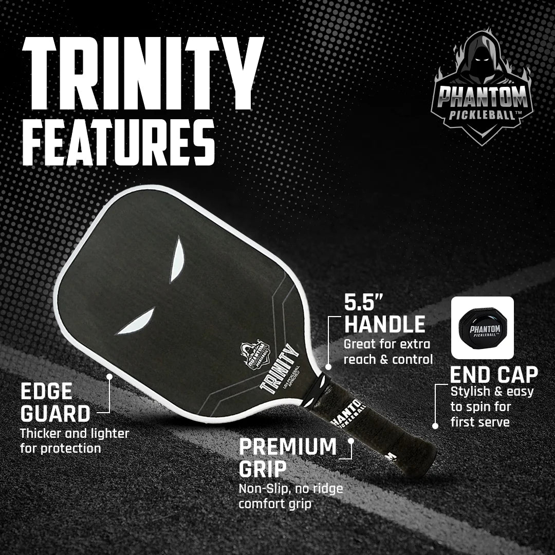14mm T700 Raw Carbon Fiber Thermoformed Pickleball Paddle with Cover W21719