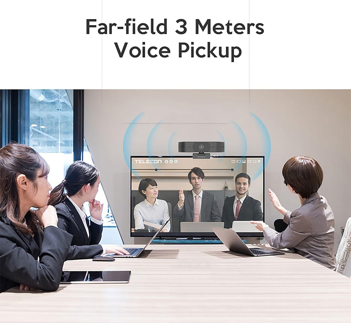 4K Webcam with Microphone, 8MP 30fps Auto Focus USB Q91395