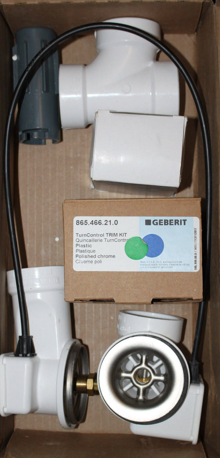 Chrome PVC Drain Kit F6142