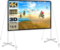 100 Inch 16:9 Portable Projector Screen with Stand and Carry Bag P87063