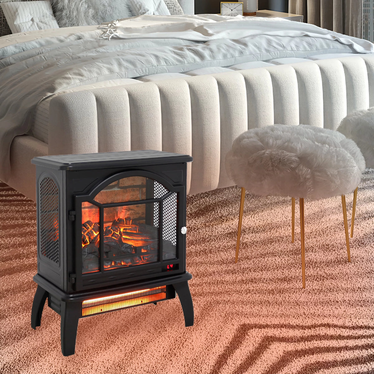 18 Inch 3D Infrared Electric Stove with Remote Control L474