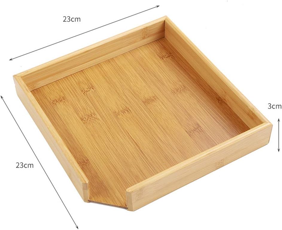 Bamboo Tea Storage Box Chest Drawer Display Cabinet Organizer U218