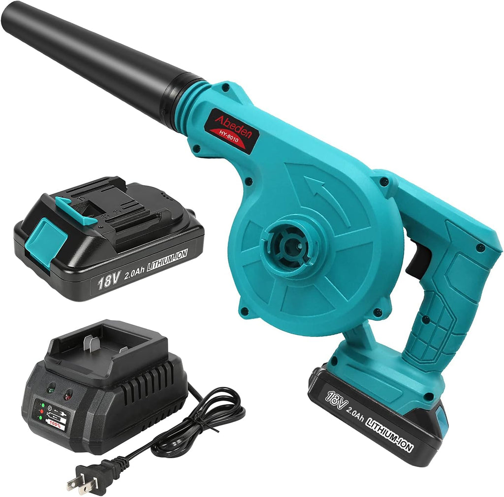 Cordless 2-in-1 Electric Handheld Leaf Blower with 2 Pack 18V 2.0 Ah Lithium Battery V424131