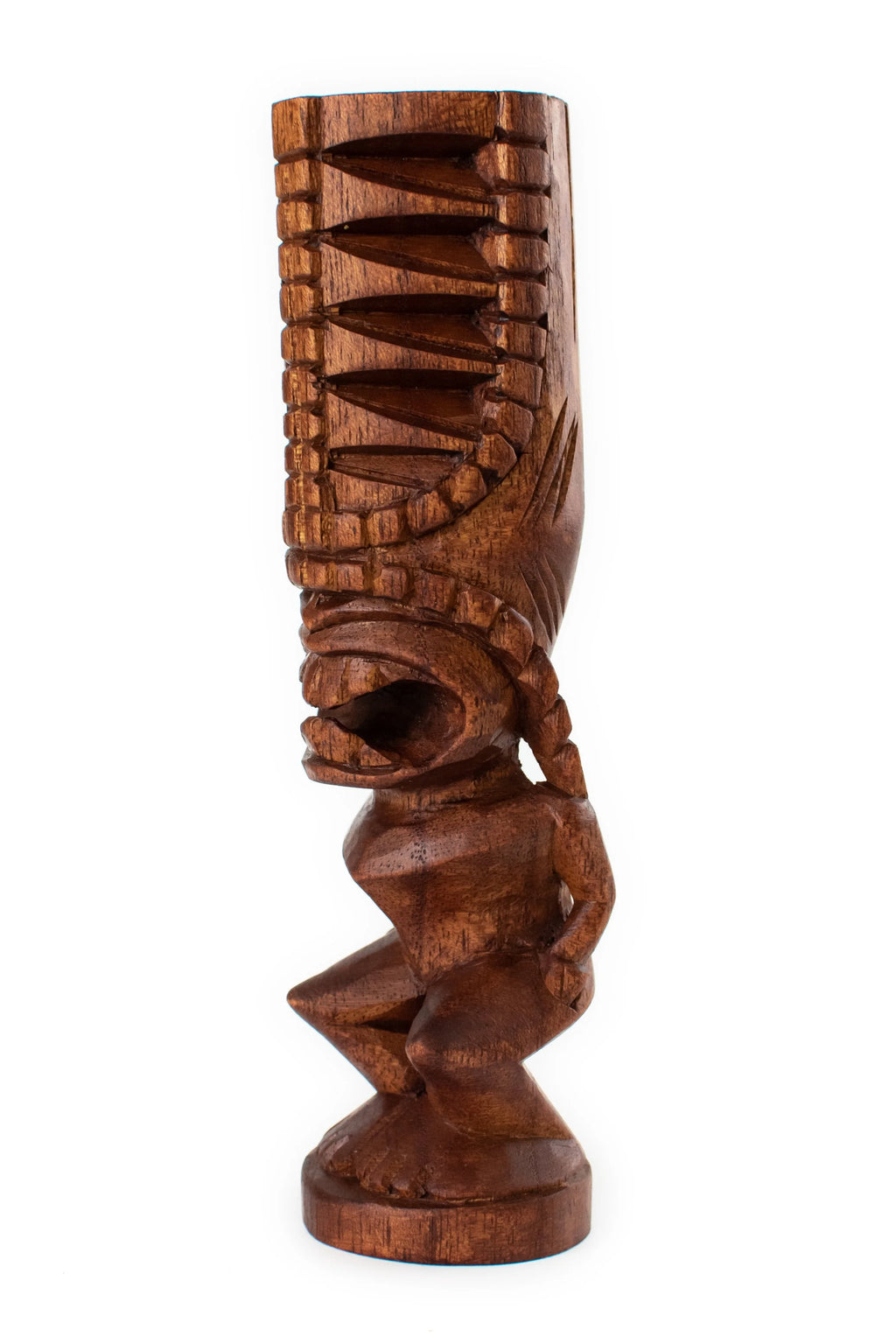 Handmade Wooden Tiki Statue Sculpture E187