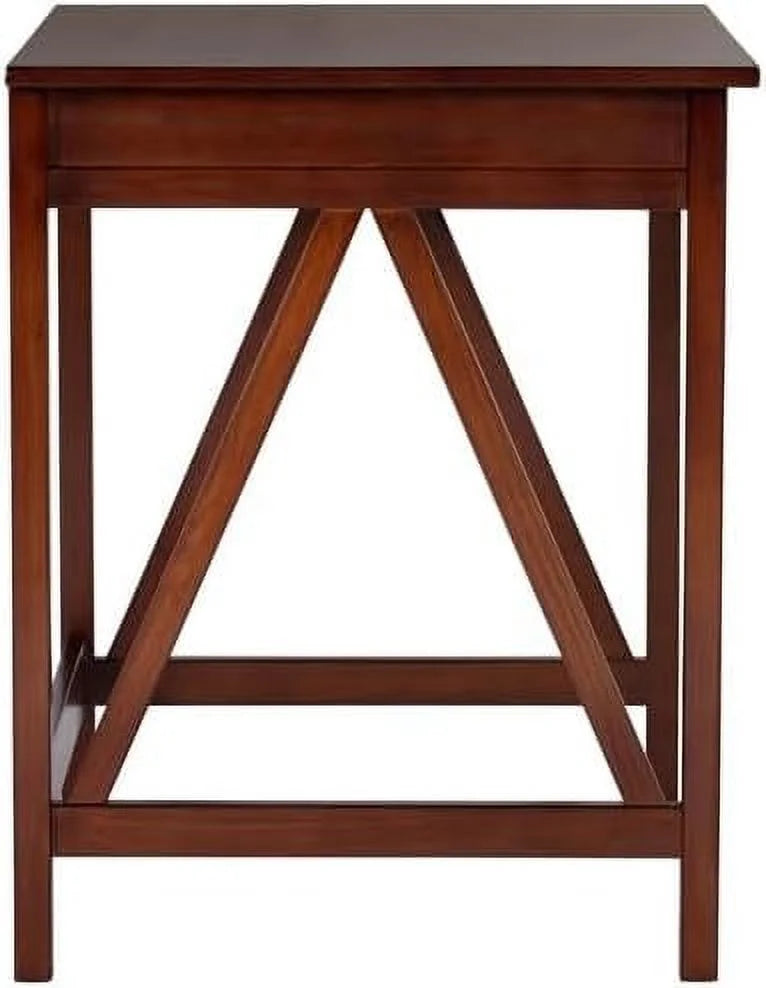 Wood Writing Desk in Antique Tobacco Brown I415014