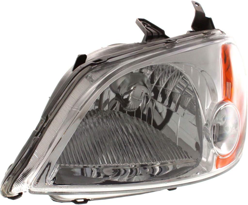 Headlight Assembly for Honda Civic 2003 Driver Side Pack of 2 H145303
