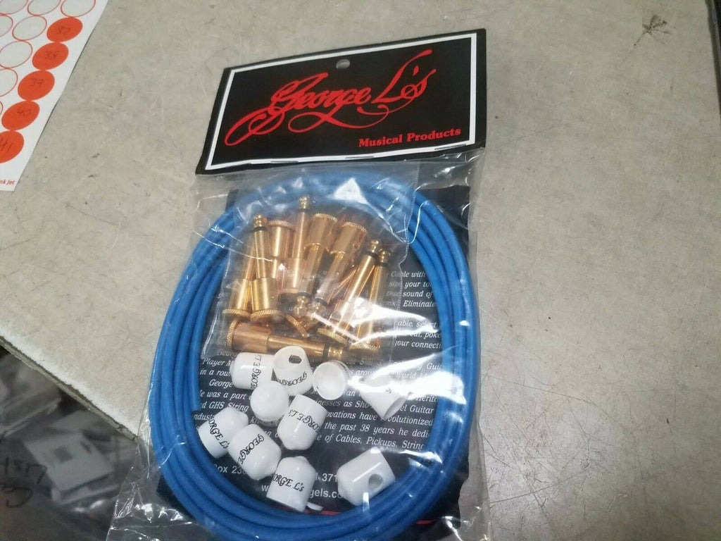 Effects Kit (Blue Cable, Gold Right Angle PLUGS) Q884